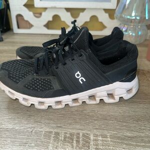 On Running Cloudswift Black Rock White (Women's) Size9